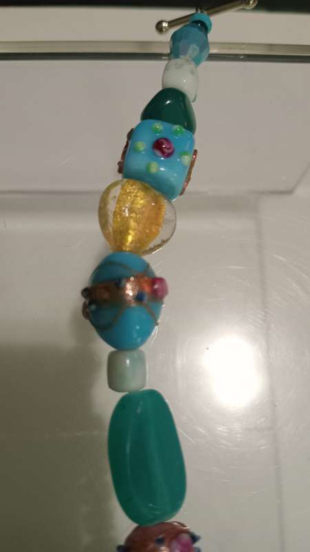 Vintage Murano Wedding Cake Bracelet