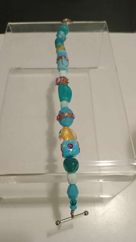Vintage Murano Wedding Cake Bracelet
