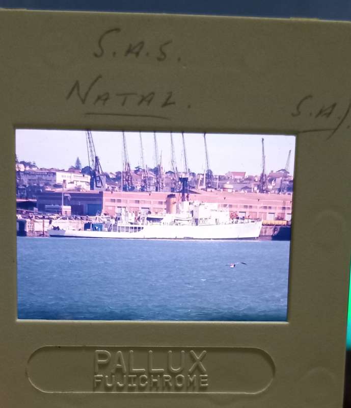 4 x Slides of Ships- S.A.S NATAL,SA VAAL,SA SEDERBERG,AFRICANA 70'S