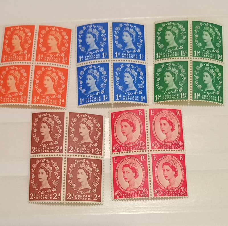 GB-MNH Blocks of 4Queen Elizabeth II 1952,SG 515-518