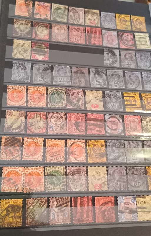REDUCED!! 1887-1900 Jubilee lot of 69 stamps with 2 full sets and extra stamps with different shades