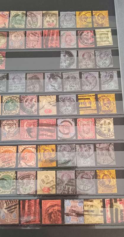 REDUCED!! 1887-1900 Jubilee lot of 69 stamps with 2 full sets and extra stamps with different shades