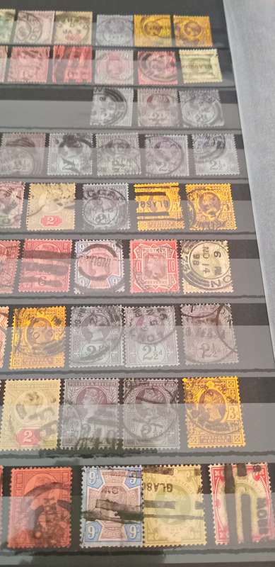 REDUCED!! 1887-1900 Jubilee lot of 69 stamps with 2 full sets and extra stamps with different shades