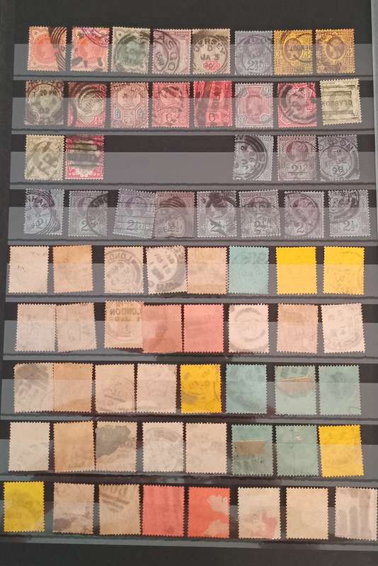 REDUCED!! 1887-1900 Jubilee lot of 69 stamps with 2 full sets and extra stamps with different shades