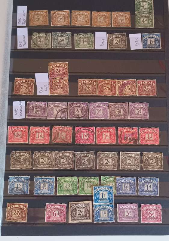 REDUCED!!!GB Lot of 53 Postage Dues lot to research still