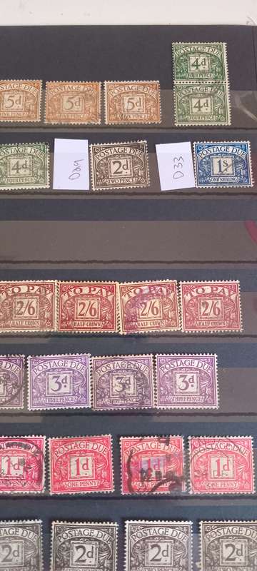 REDUCED!!!GB Lot of 53 Postage Dues lot to research still