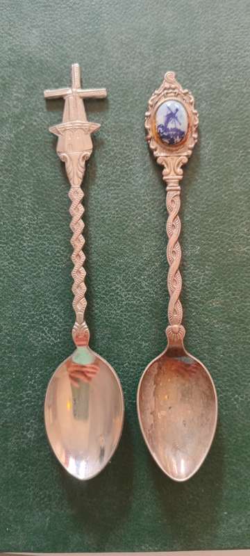 2 x Vintage Made in Holland Teaspoons