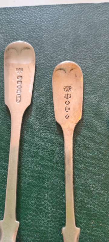 REDUCED!!3 x Vintage Hallmarked Silver Plated Tea spoons