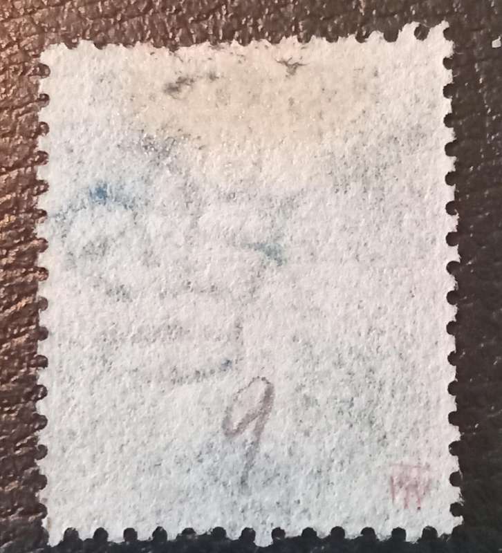 (53) GREAT BRITAIN, 2d,BLUE, PLATE 9,LIGHT CANCEL