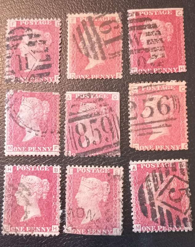 (51) GREAT BRITAIN, SMALL SELECTION OF RED PENNYS WITH MINOR FAULTS, SOME LOVELY CANCELS