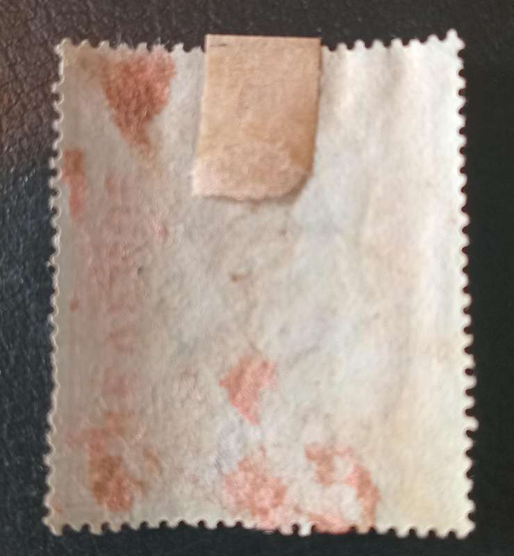 (56)GREAT BRITAIN, QV 1860, SG F8, 1d Inland Revenue Overprint,hand canceled, Scarce!!