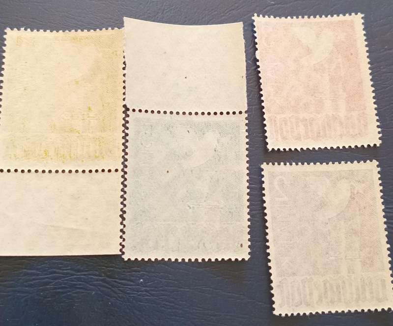 GERMANY Allied Occupation 1, 2, 3, 5 Mark 1947 #574-577