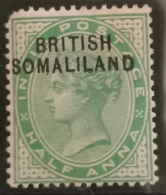 BRITISH SOMALILAND ½ Anna, with overprint Sg SO 1 - MINT