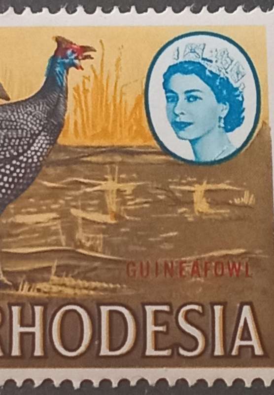 RHODESIA 1966, 10s #128, Colour shift to the left