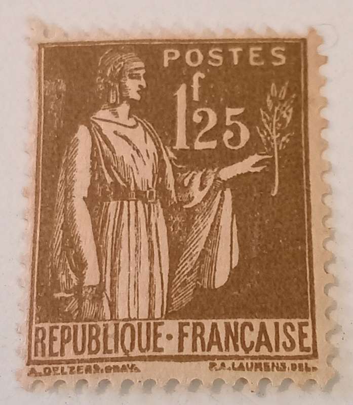 FRANCE SCOTT # 279 " PEACE WITH OLIVE BRANCH 1F'25 " High CV
