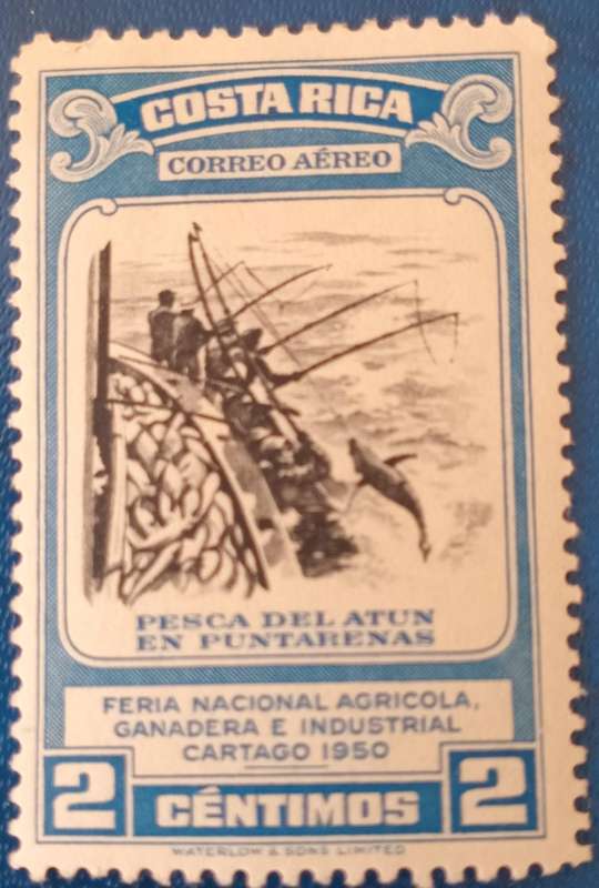 Costa Rica #C198 1950 2c Tuna Fishing MH