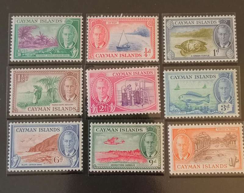 CAYMAN ISLANDS,1950 Part MNH Set of 10 stamps.
