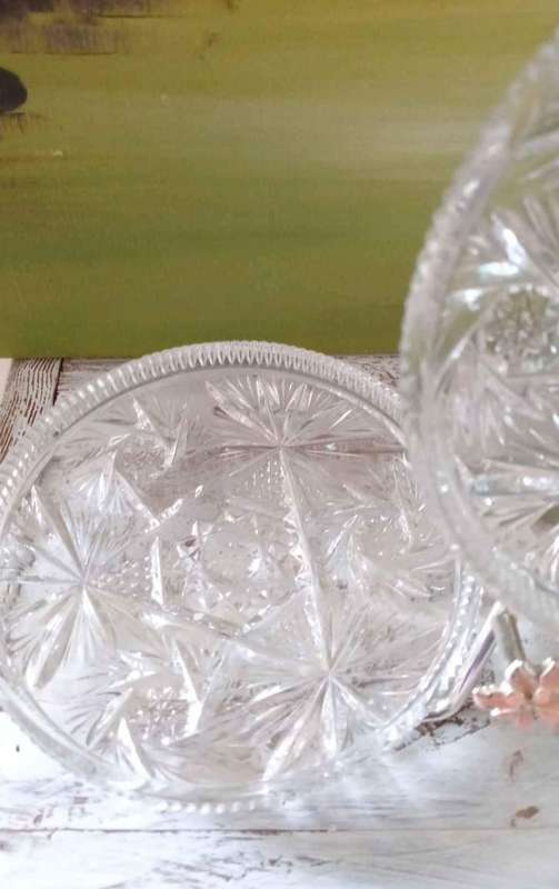 4 Crystal Rounded medium Plates
