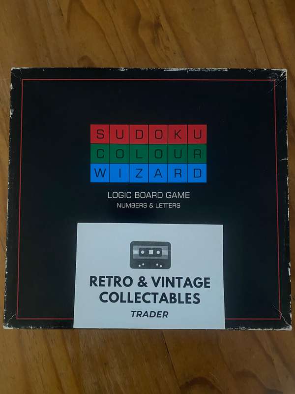 Sudoku Colour Wizard - Logic Board Game ***RARE***