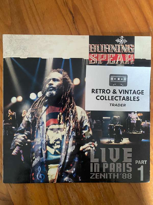 Burning Spear - Live In Paris Zenith 88 Part 1 LP VG/VG SA Pressing