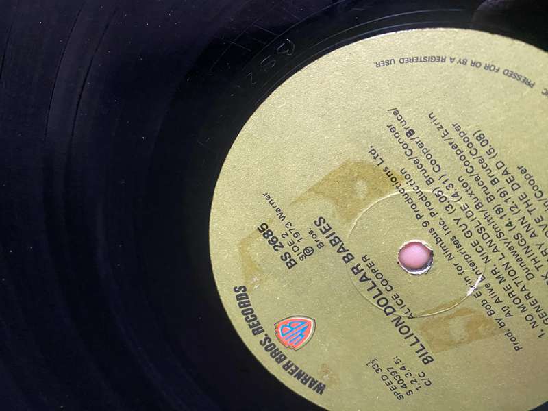 Alice Cooper - Billion Dollar Babies (Gatefold Cover) LP G+/VG- USA Pressing
