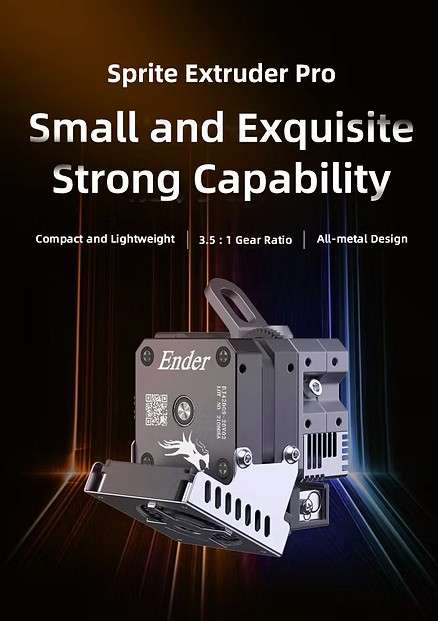 Creality Sprite Extruder Pro  All-Metal, High-Temp Direct Drive Upgrade