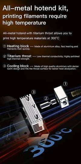 Creality Sprite Extruder Pro  All-Metal, High-Temp Direct Drive Upgrade