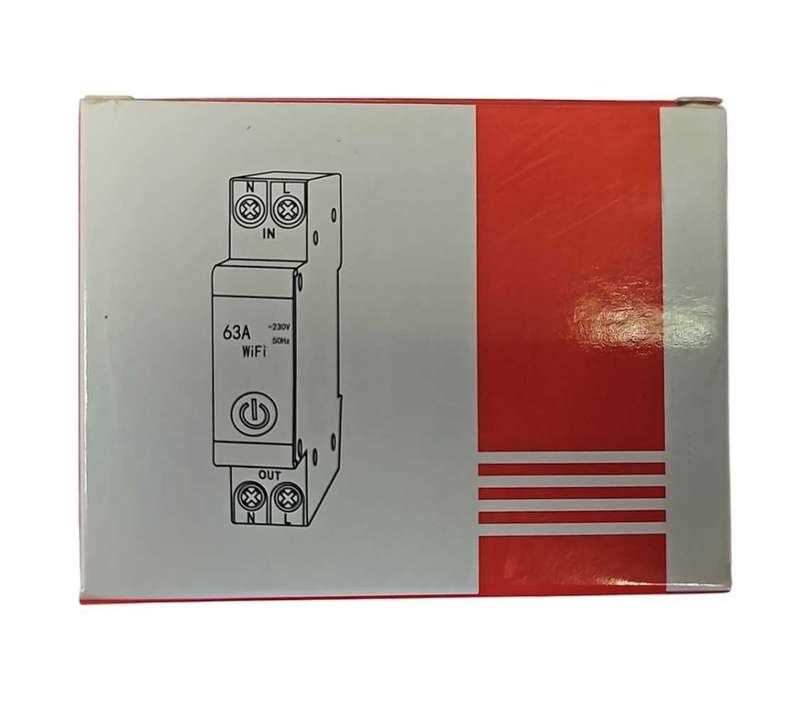 63A Din Rail Smart WiFi Geyser timer-with energy metering -Smart Life