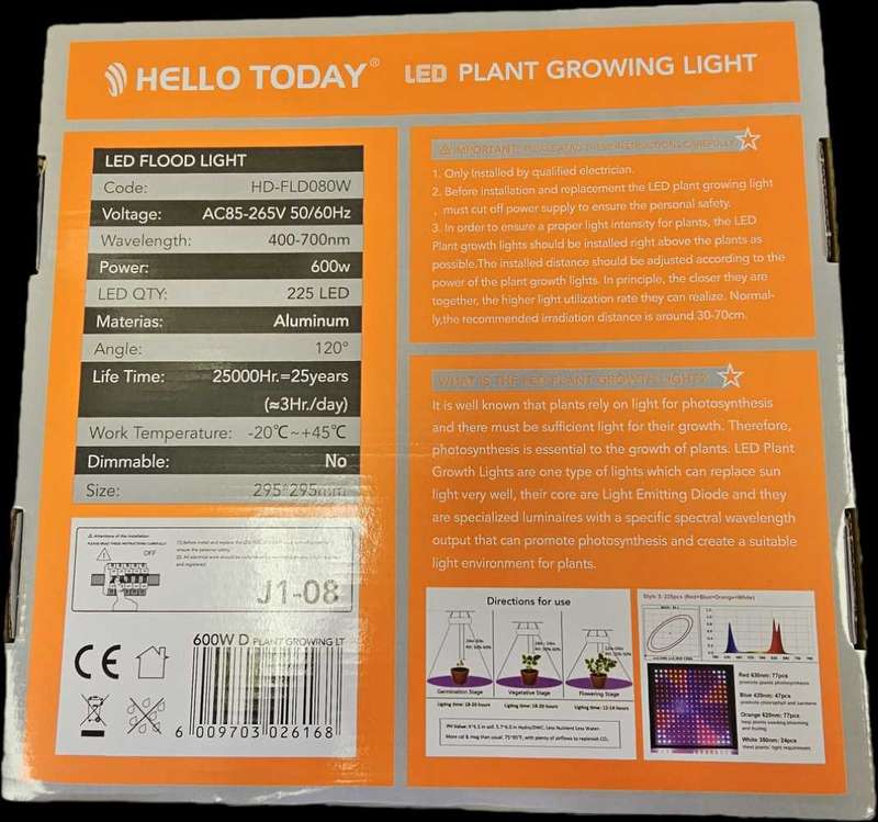 600w Led plant grow light
