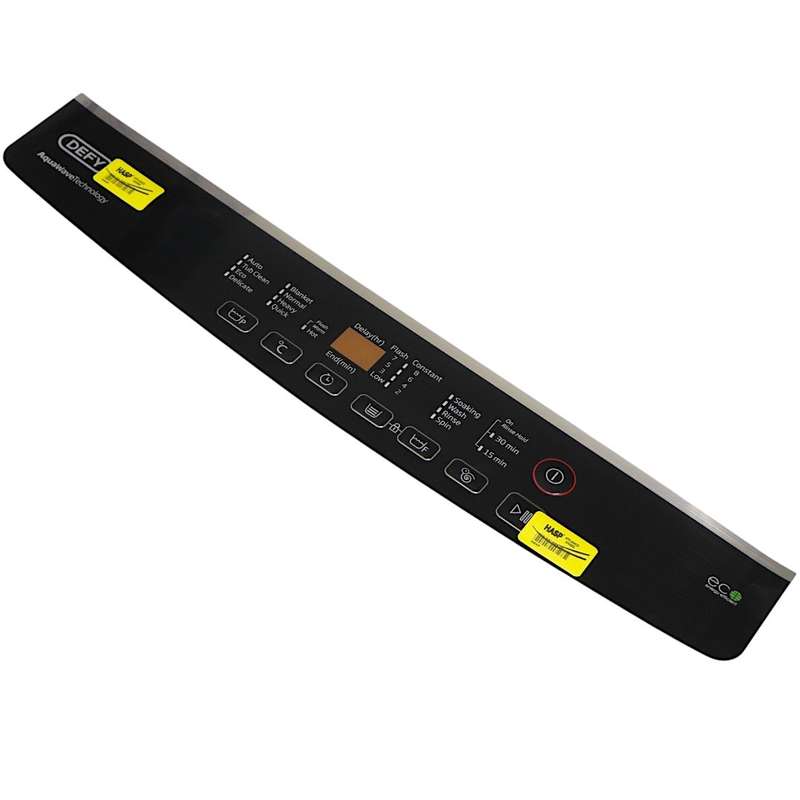 Defy Top Loader washing Machine Control Panel Inlay