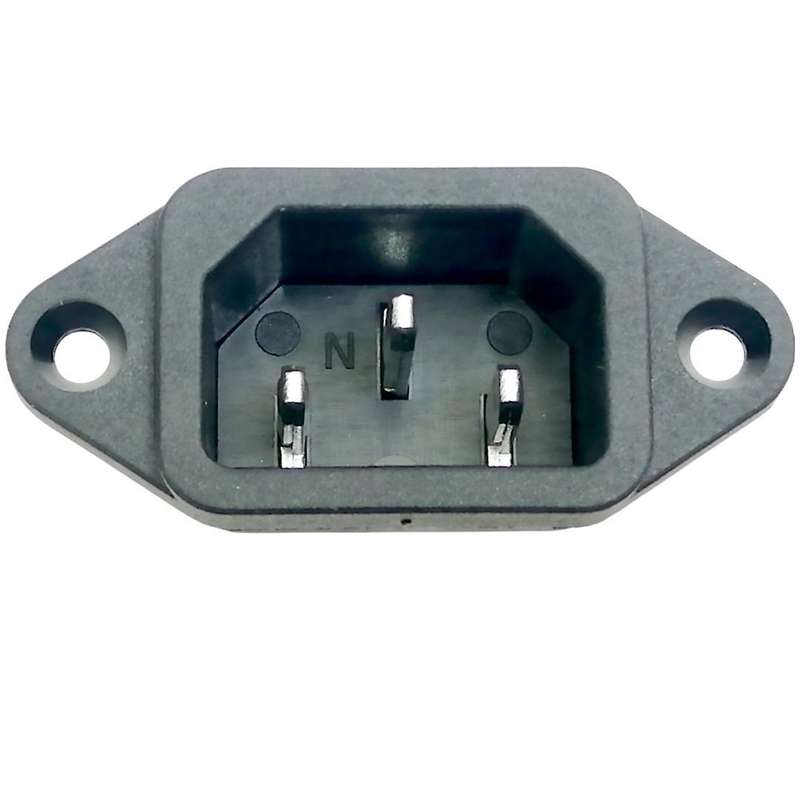 IEC320 C14 Male 3 Pin Connector