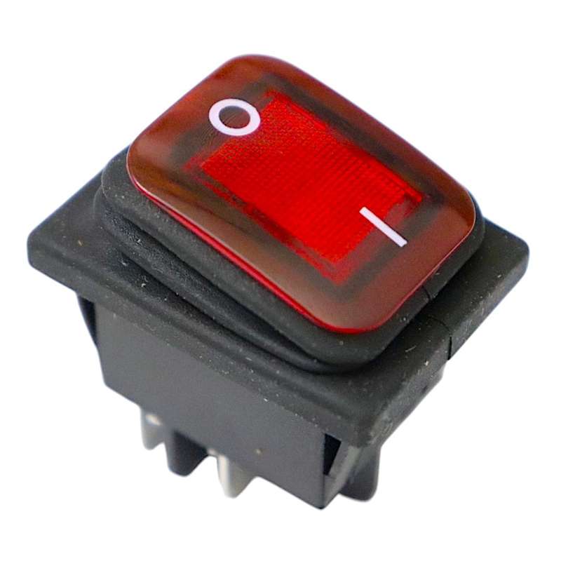 Red Rocker ON/OFF Switch