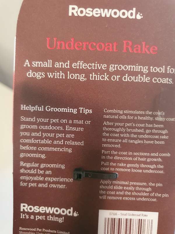 Rosewood Undercoat Rake