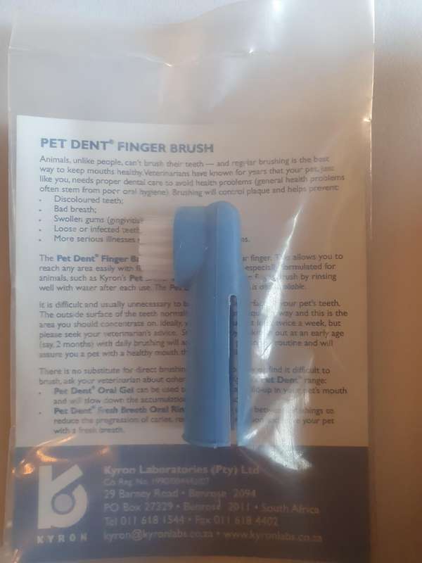 Pet Dent finger toothbrush
