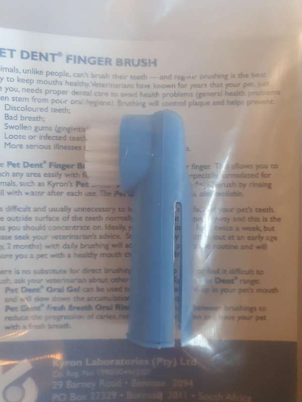 Pet Dent finger toothbrush