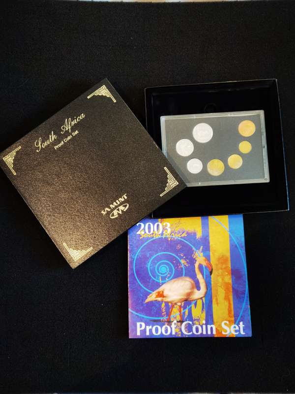 2003 South Africa Proof Set -  Mintage  2356 including UNC Set!