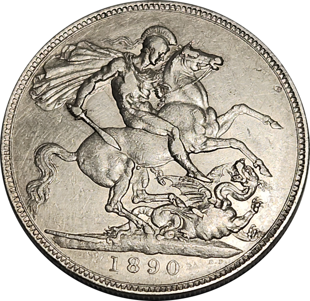 5 (FIVE) SHILLINGS - CROWN - 1890