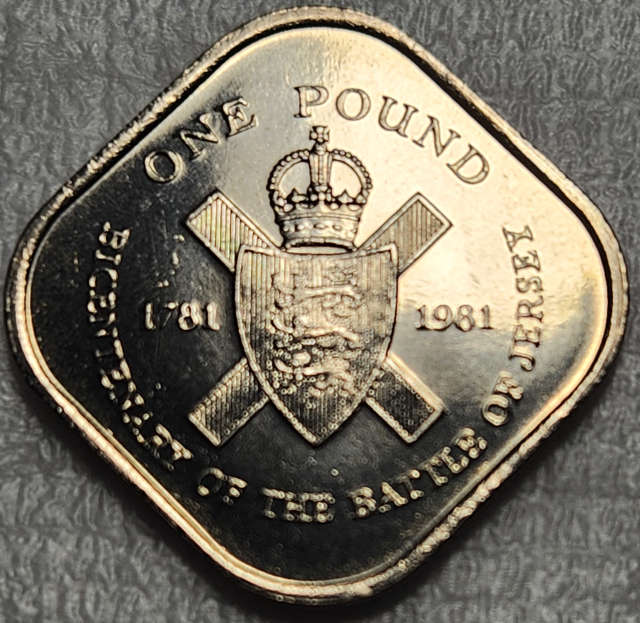 1 (ONE) Pound - ISLE (Bailiwick) of JERSEY - 1981 in UNC - Great Coin !