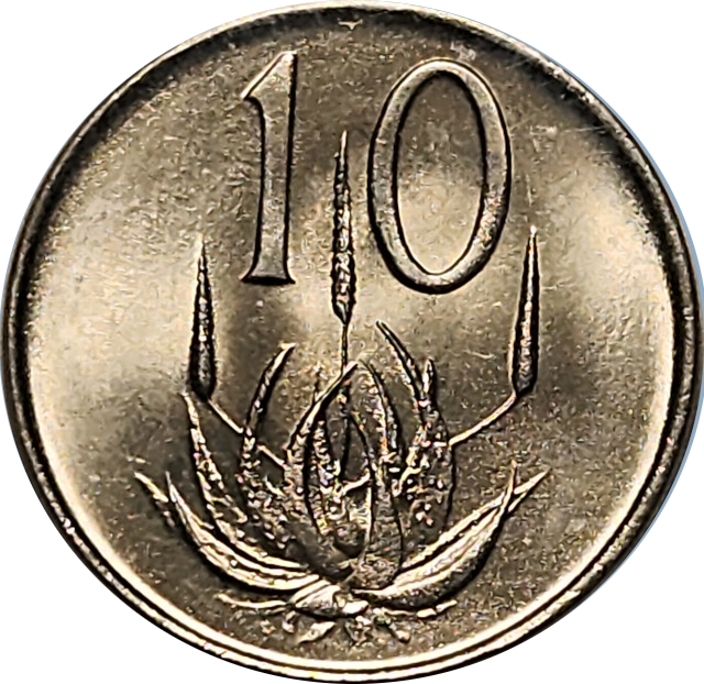 10c (TEN) Cent - 1967 - Afrikaans - Mint pack coin - UNC - Awesome Coin !