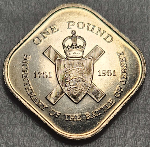 1 (ONE) Pound - ISLE (Bailiwick) of JERSEY - 1981 in UNC - Great Coin !