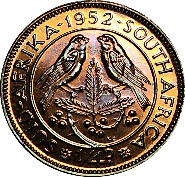 1/4 (QUARTER) PENNY - 1952 - PL/Proof - AWESOME toning !