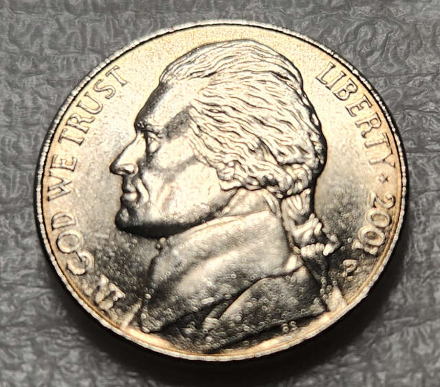 5 (FIVE) CENTS - 2001 P - United States - EF - Great Coin !