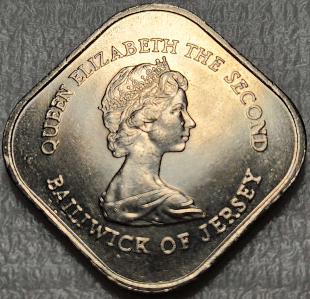 1 (ONE) Pound - ISLE (Bailiwick) of JERSEY - 1981 in PL - Almost Proof Like Fields !