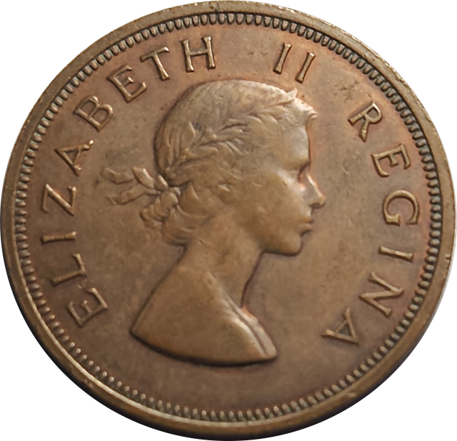 1 (ONE) PENNY - 1958 - RED/BROWN - EF