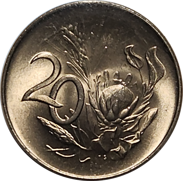 20c (TWENTY) Cent - 1967 - Afrikaans - Mint pack coin - UNC - Creat Coin !
