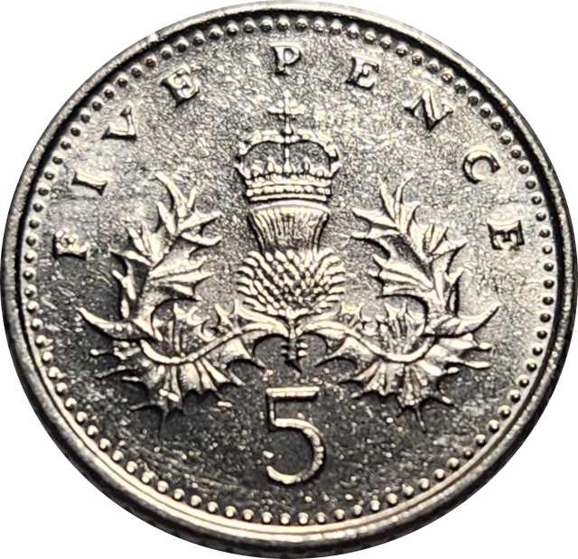 5 (FIVE) PENCE - 1999 - Great Britain - EF+