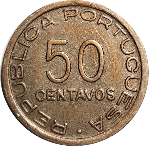 50 (FIFTY) CENTAVOS- 1936 - MOZAMBIQUE - Good coin !
