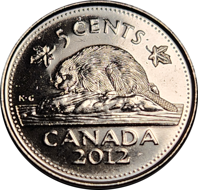 5 (FIVE) CENTS - 2012 - Canada  -  Great Coin !