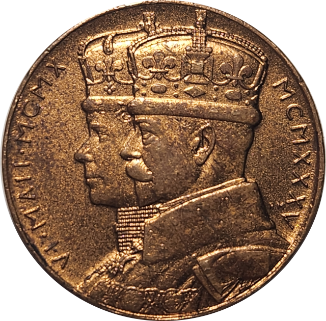 SA Union - Commemorate the Jubilee  of their reign - 1935 - Medallion King George V & Queen Mary
