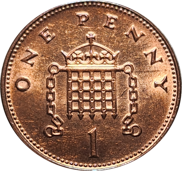 1 (ONE) PENNY - 2000 - Great Britain - RED - EF+